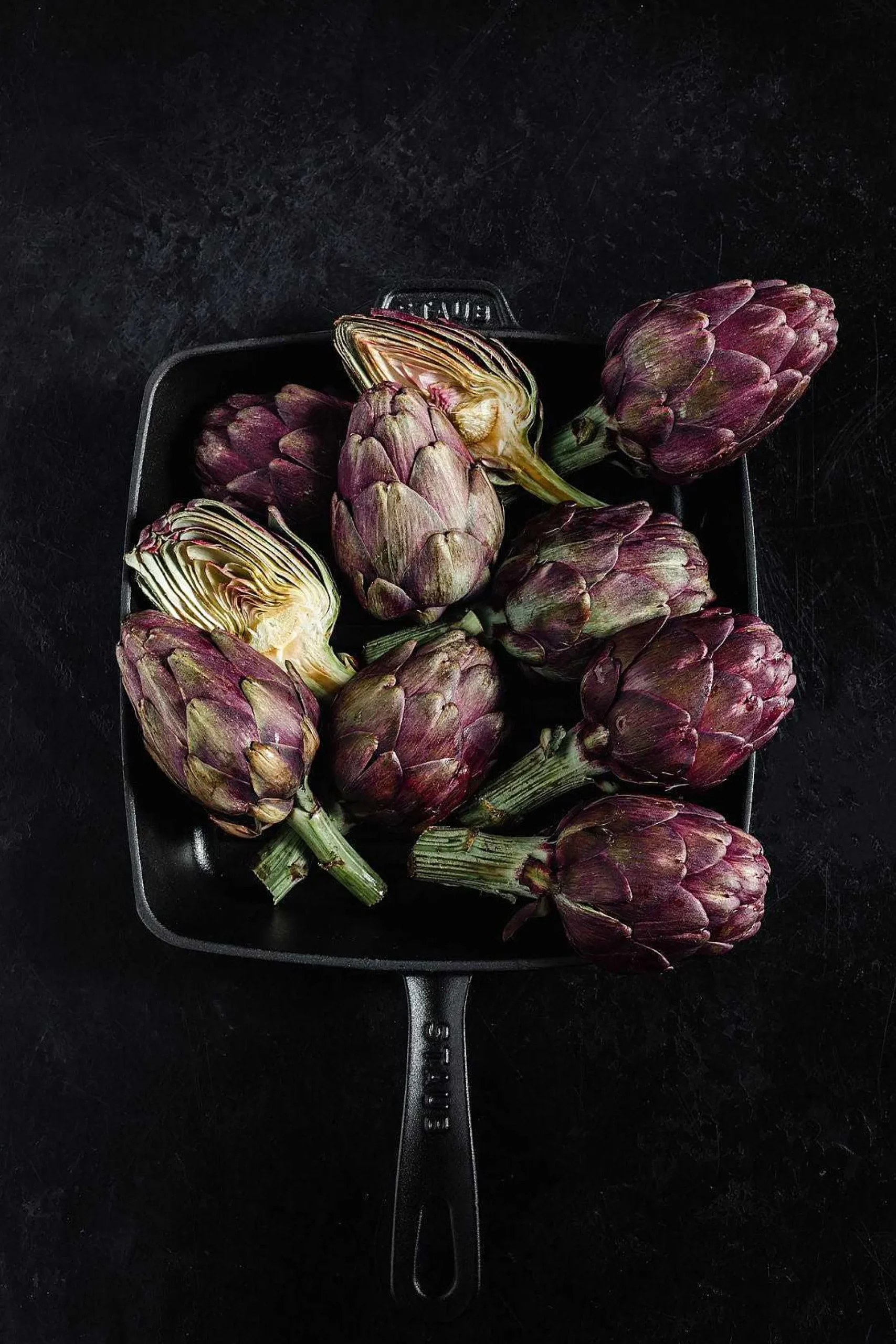 Staub Square Grill Pan, 12", Black