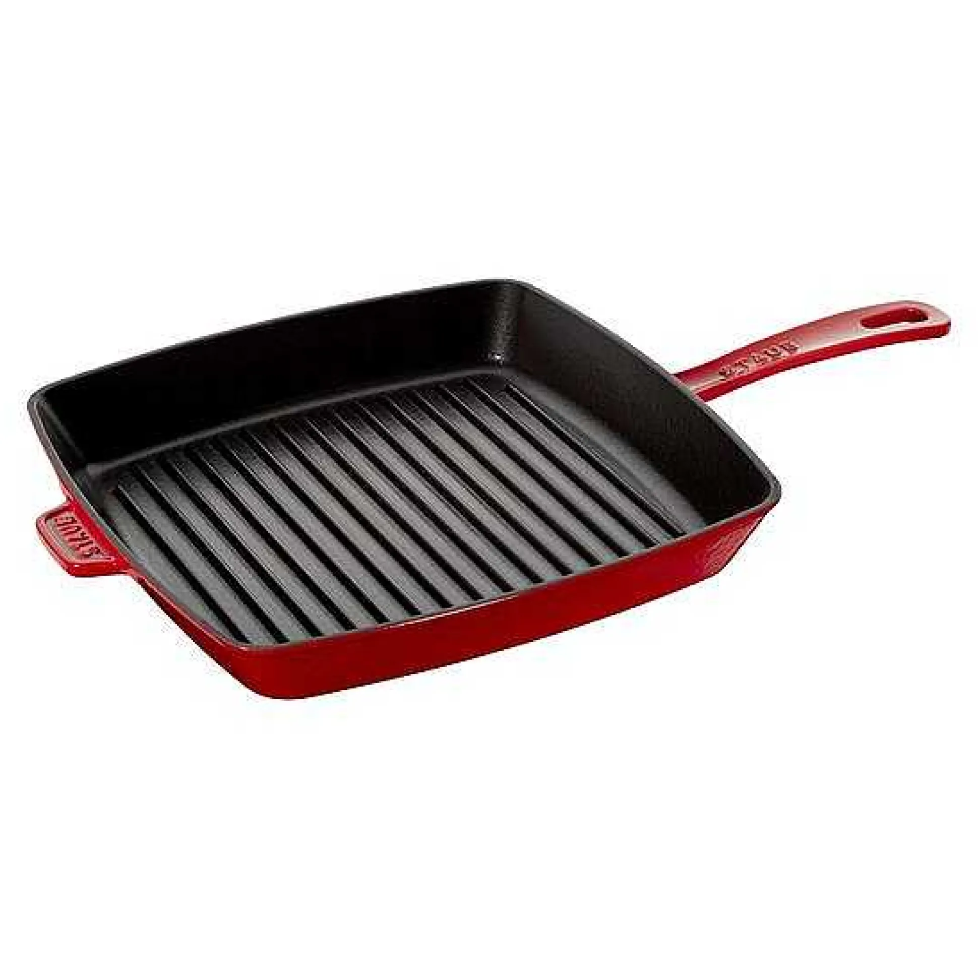 Staub Square Grill Pan, 12", Cherry