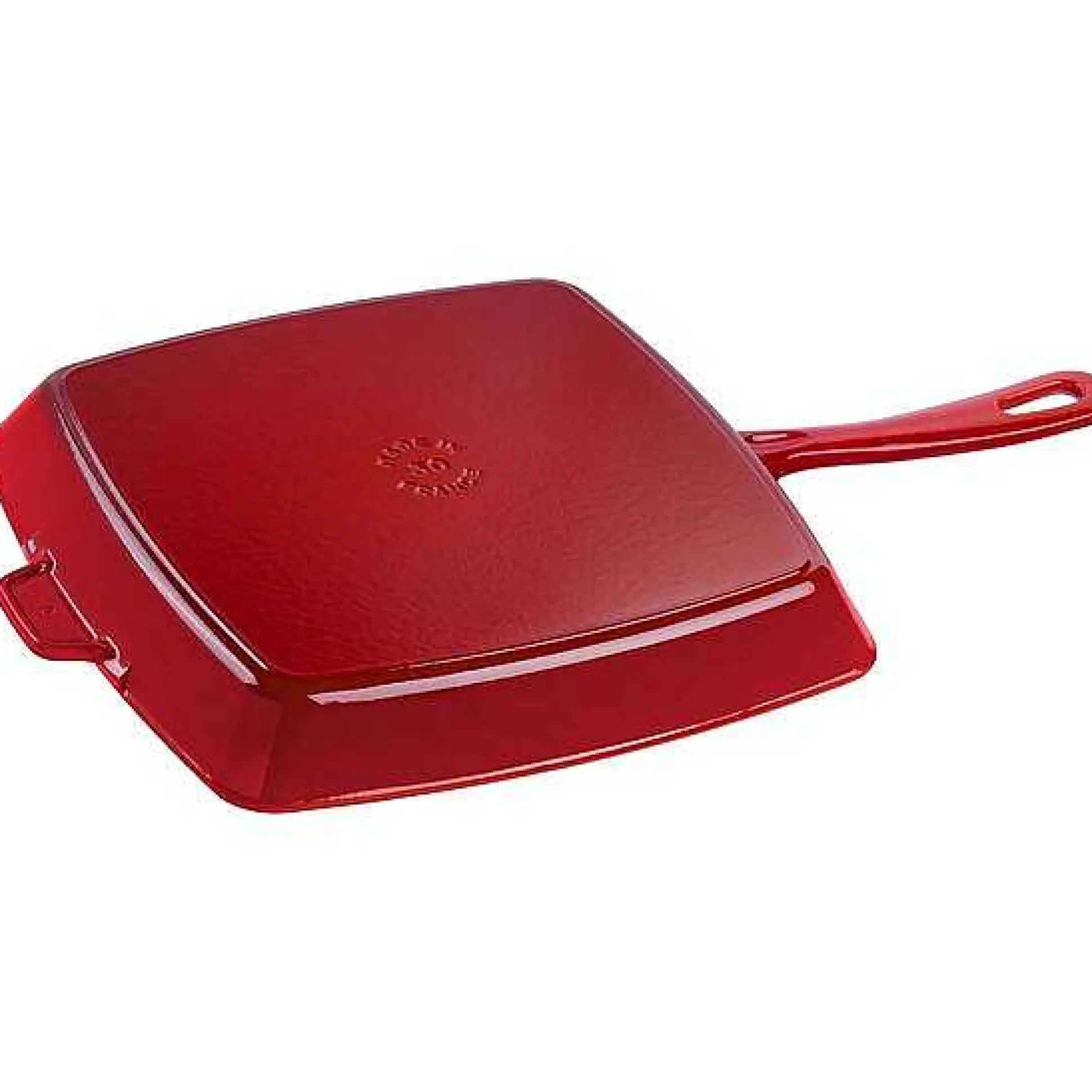 Staub Square Grill Pan, 12", Cherry