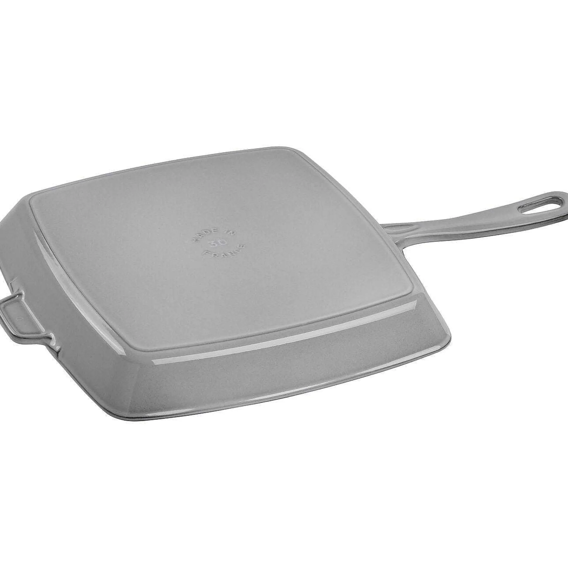 Staub Square Grill Pan, 12", Graphite Grey