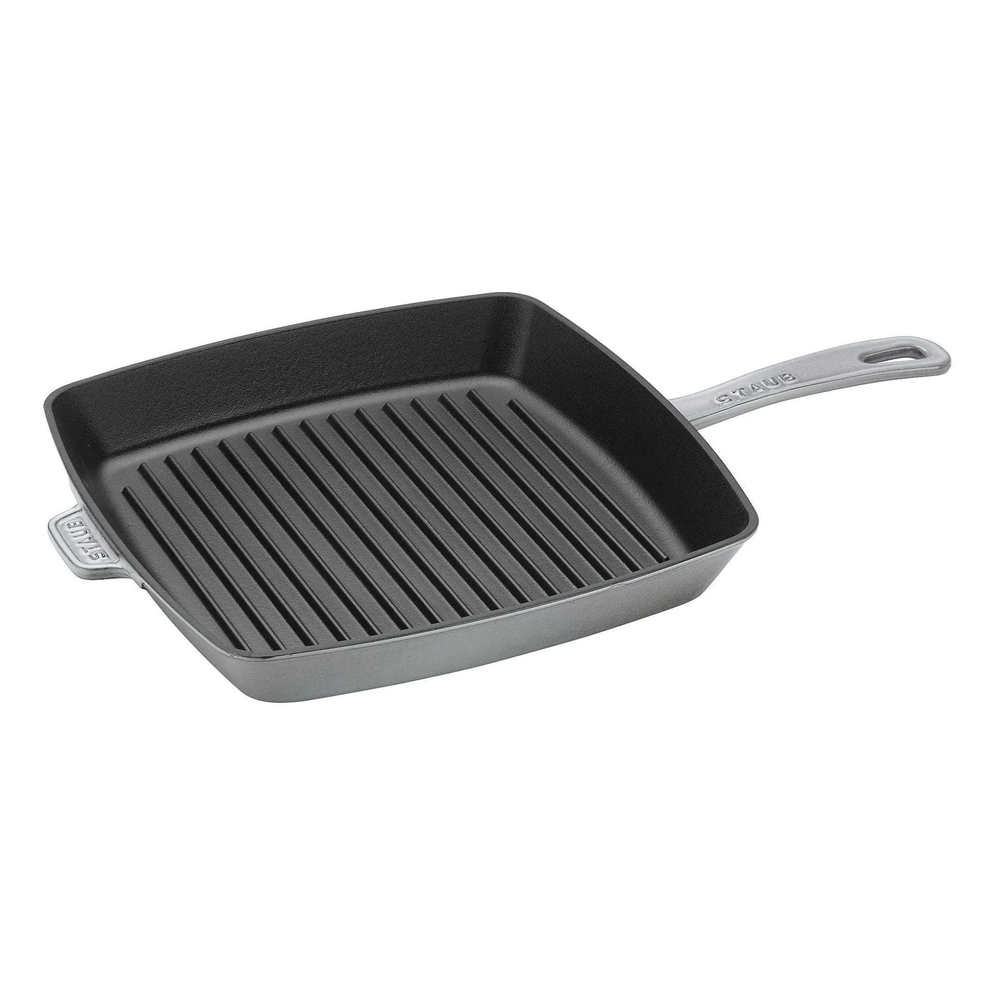 Staub Square Grill Pan, 12", Graphite Grey