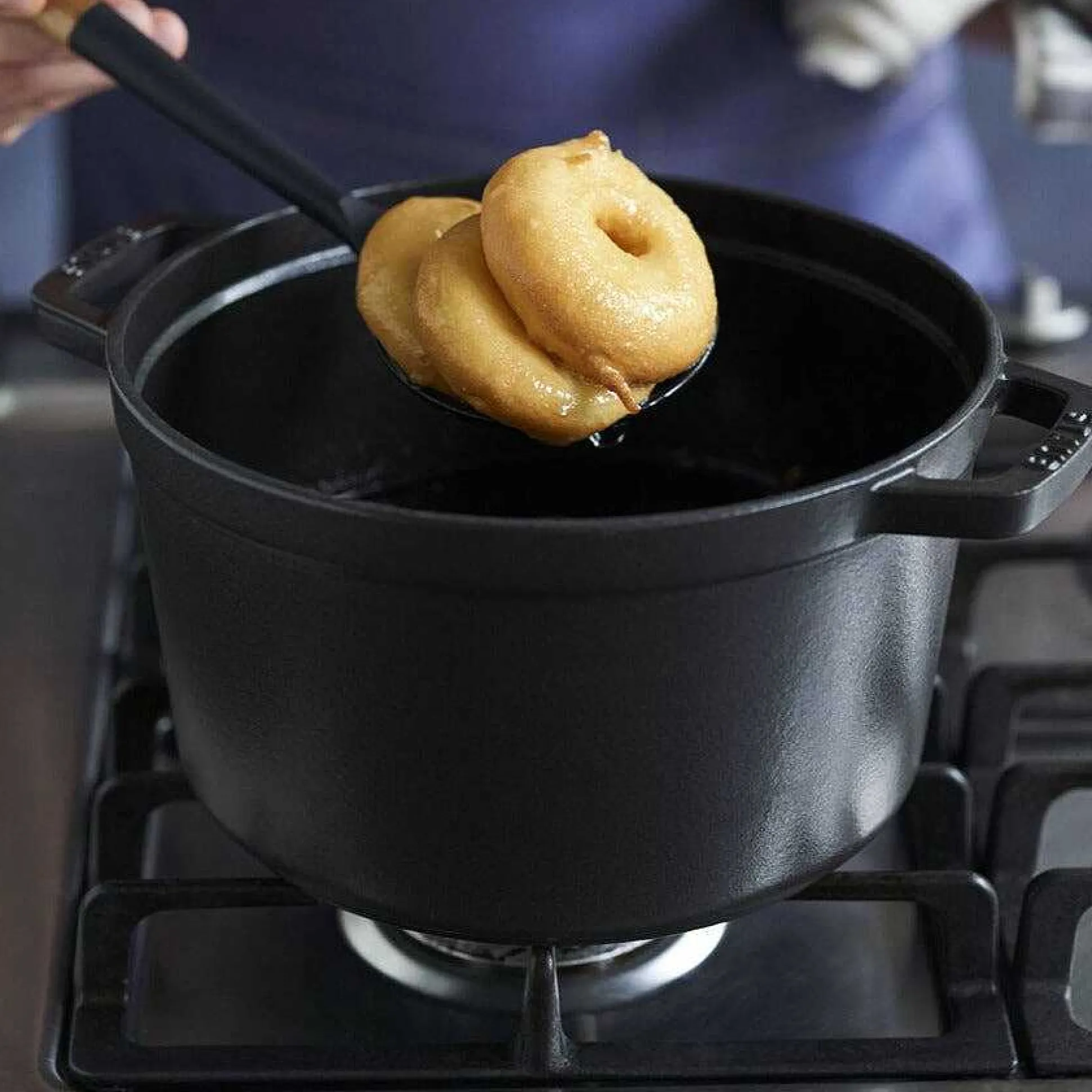 Staub Tall Cocotte, 5 qt, Black