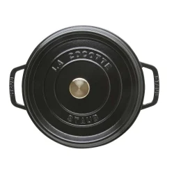 Staub Tall Cocotte, 5 qt, Black