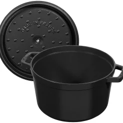 Staub Tall Cocotte, 5 qt, Black