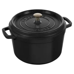 Staub Tall Cocotte, 5 qt, Black