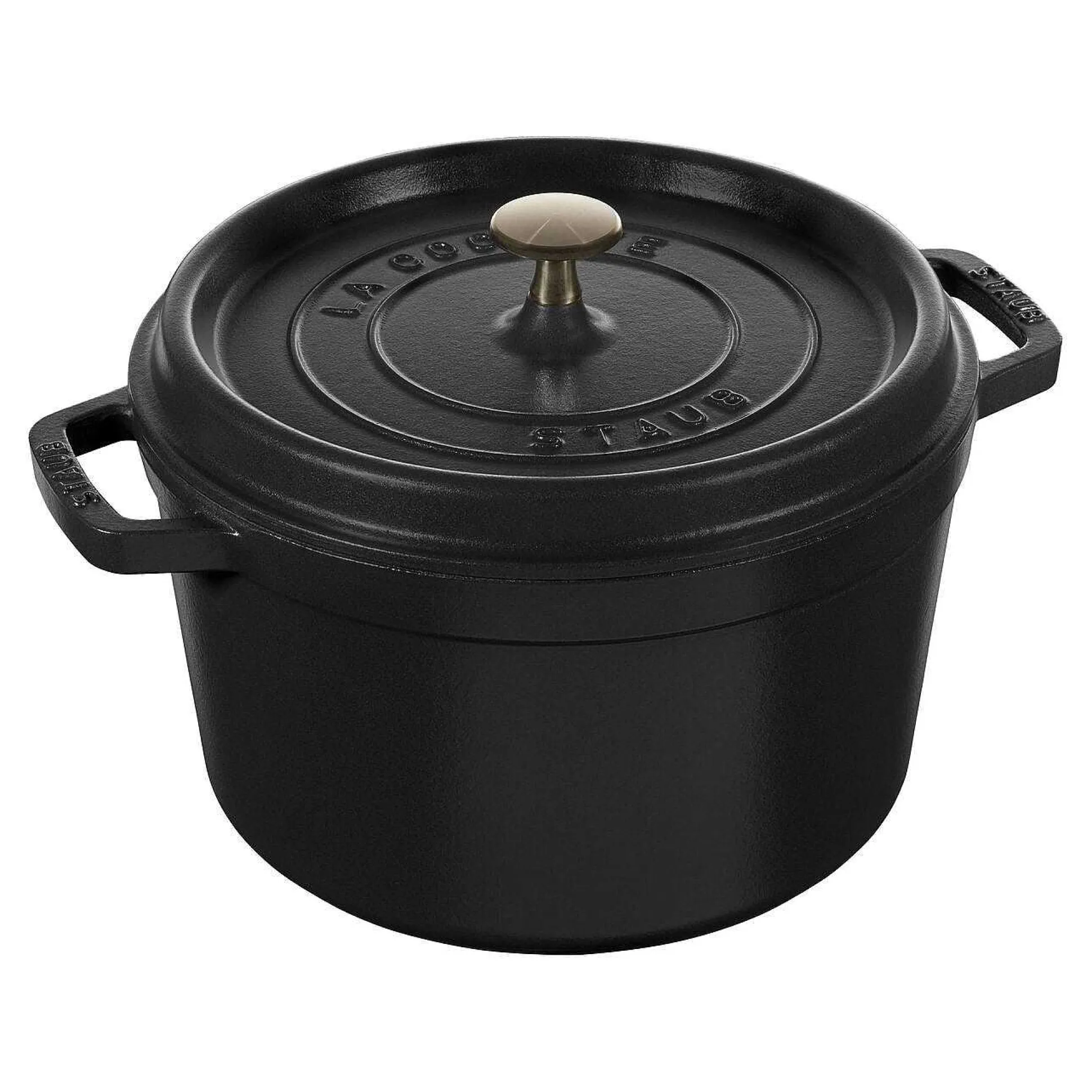 Staub Tall Cocotte, 5 qt, Black