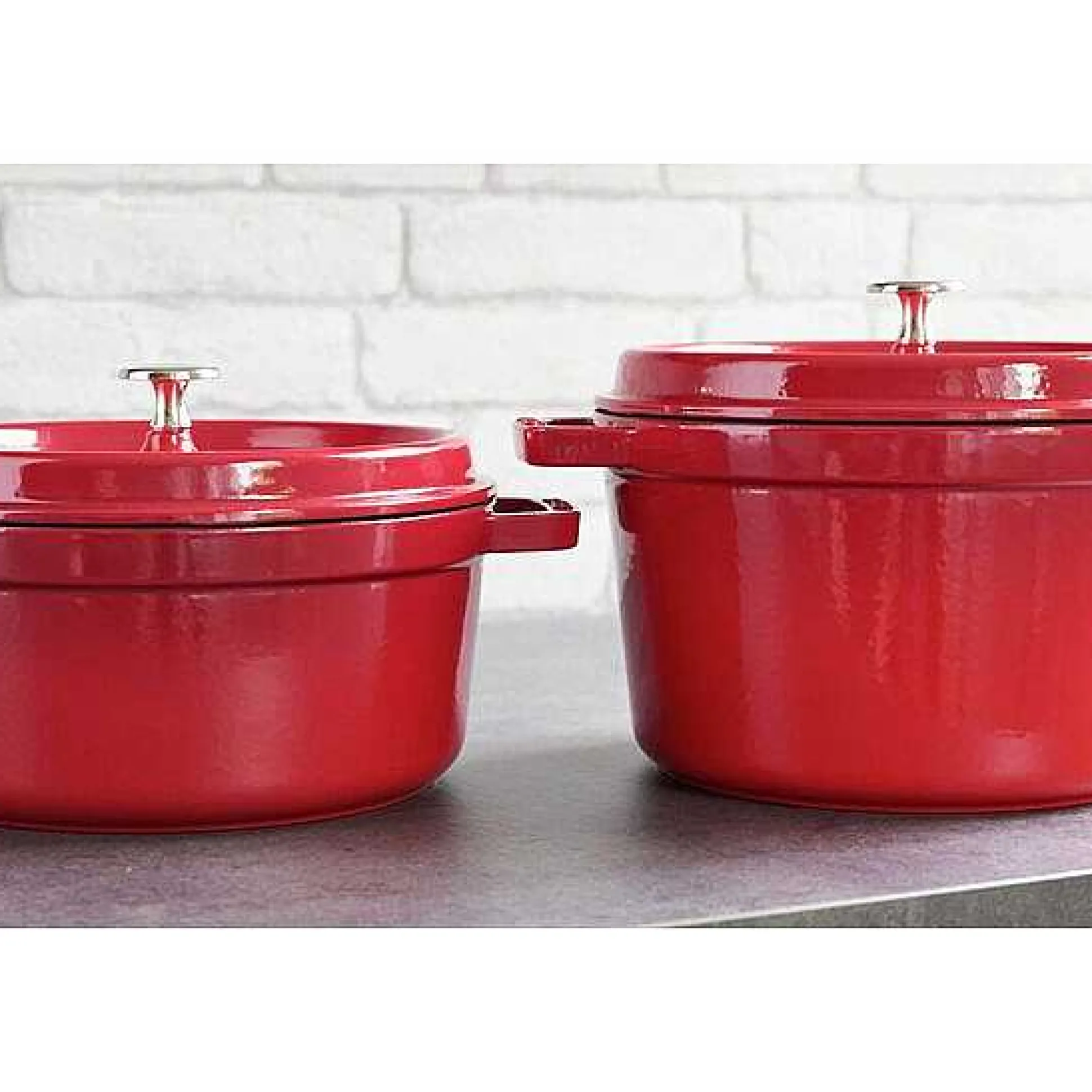Staub Tall Cocotte, 5 qt, Cherry
