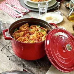 Staub Tall Cocotte, 5 qt, Cherry
