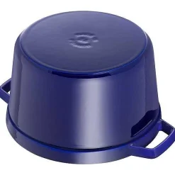 Staub Tall Cocotte, 5 qt, Dark Blue