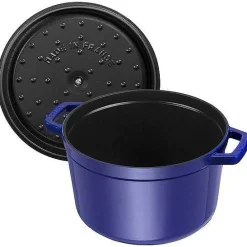 Staub Tall Cocotte, 5 qt, Dark Blue