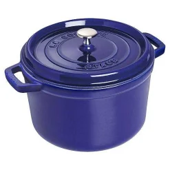 Staub Tall Cocotte, 5 qt, Dark Blue