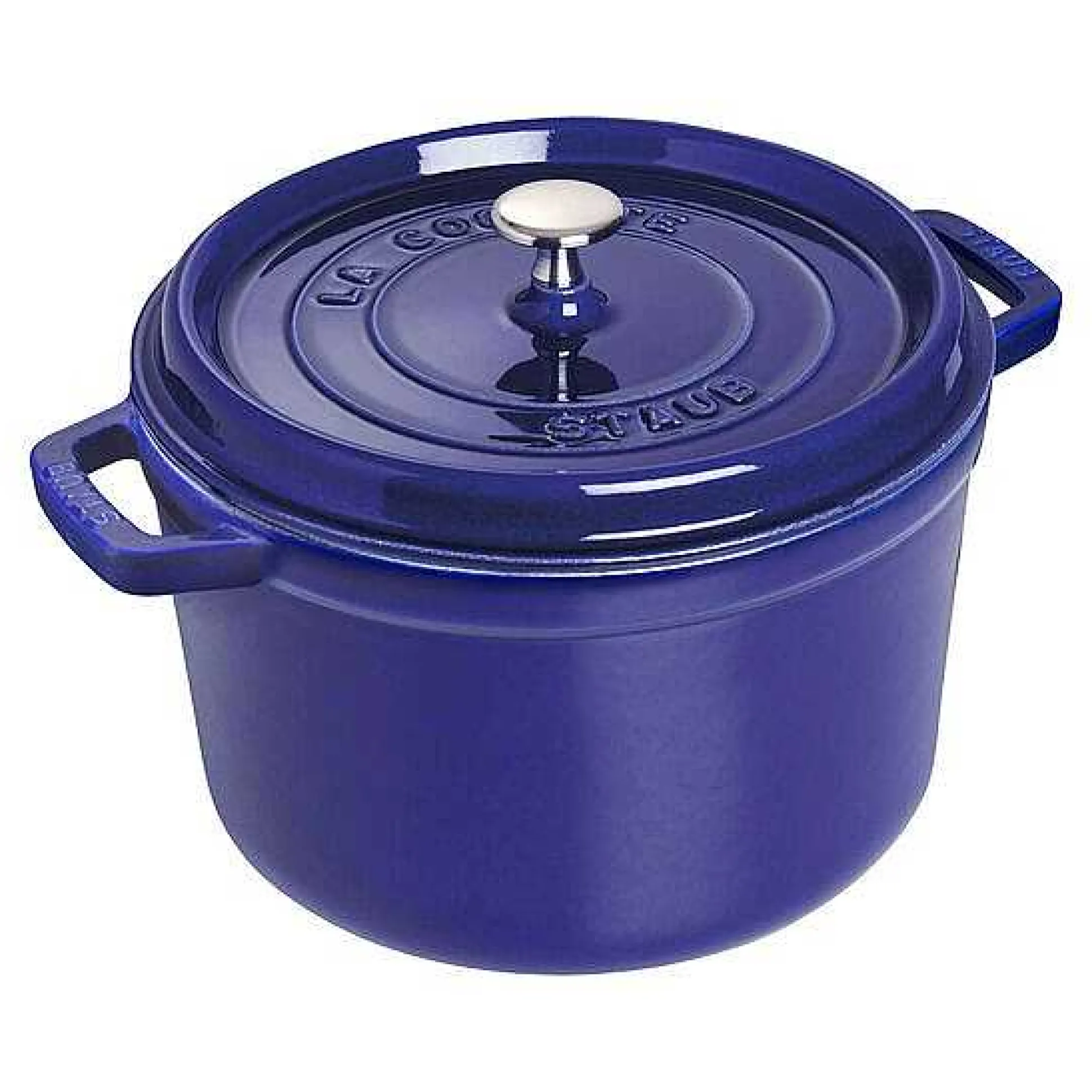 Staub Tall Cocotte, 5 qt, Dark Blue