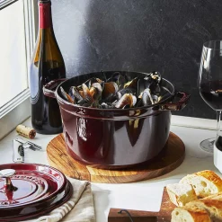 Staub Tall Cocotte, 5 qt, Grenadine