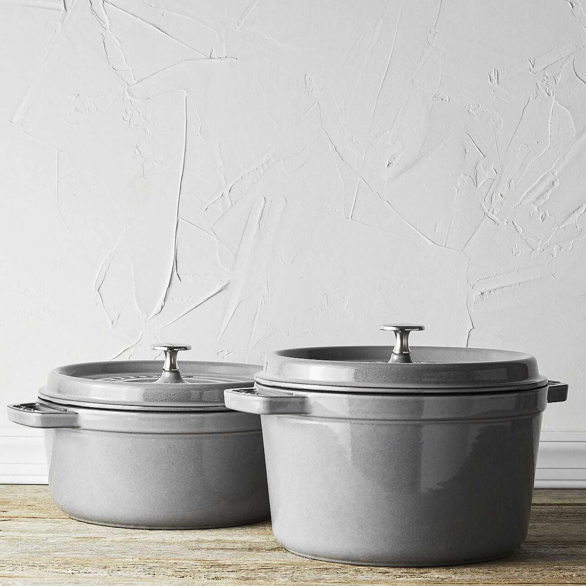 Staub Tall Cocotte, 5 qt, Graphite