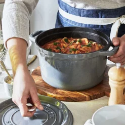 Staub Tall Cocotte, 5 qt, Graphite