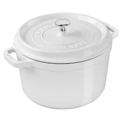Staub Tall Cocotte, 5 qt, White
