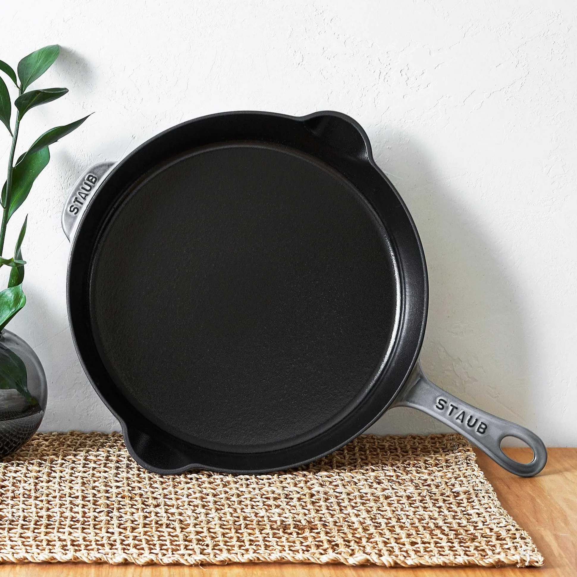 Staub Traditional Deep Skillet, 11'', Graphite Grey