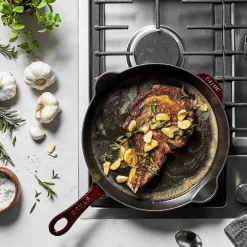 Staub Traditional Deep Skillet, 11'', Grenadine