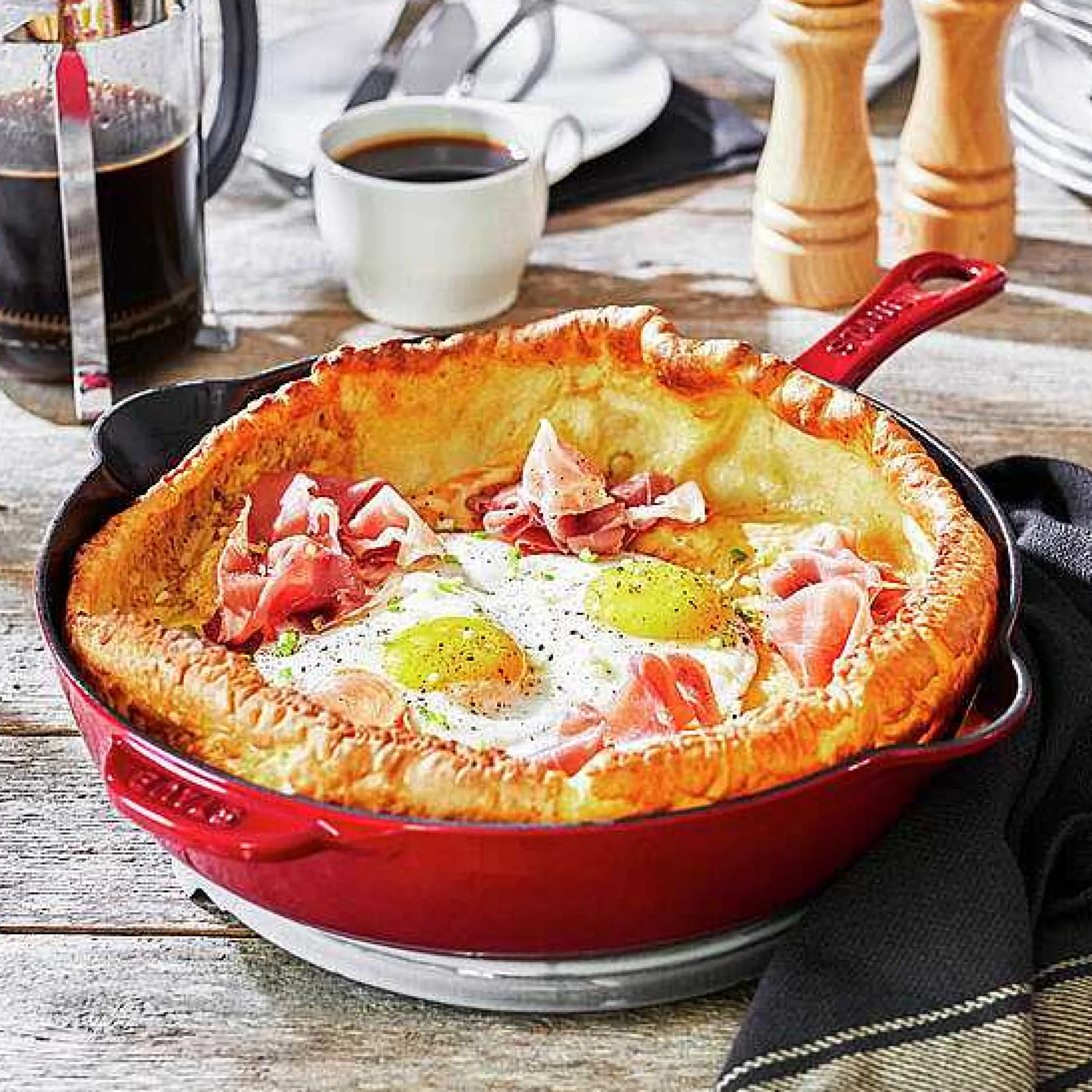 Staub Traditional Deep Skillet, 11'', Cherry