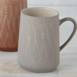 Sterling Crosshatch Mugs, Set of 4^Be Home New