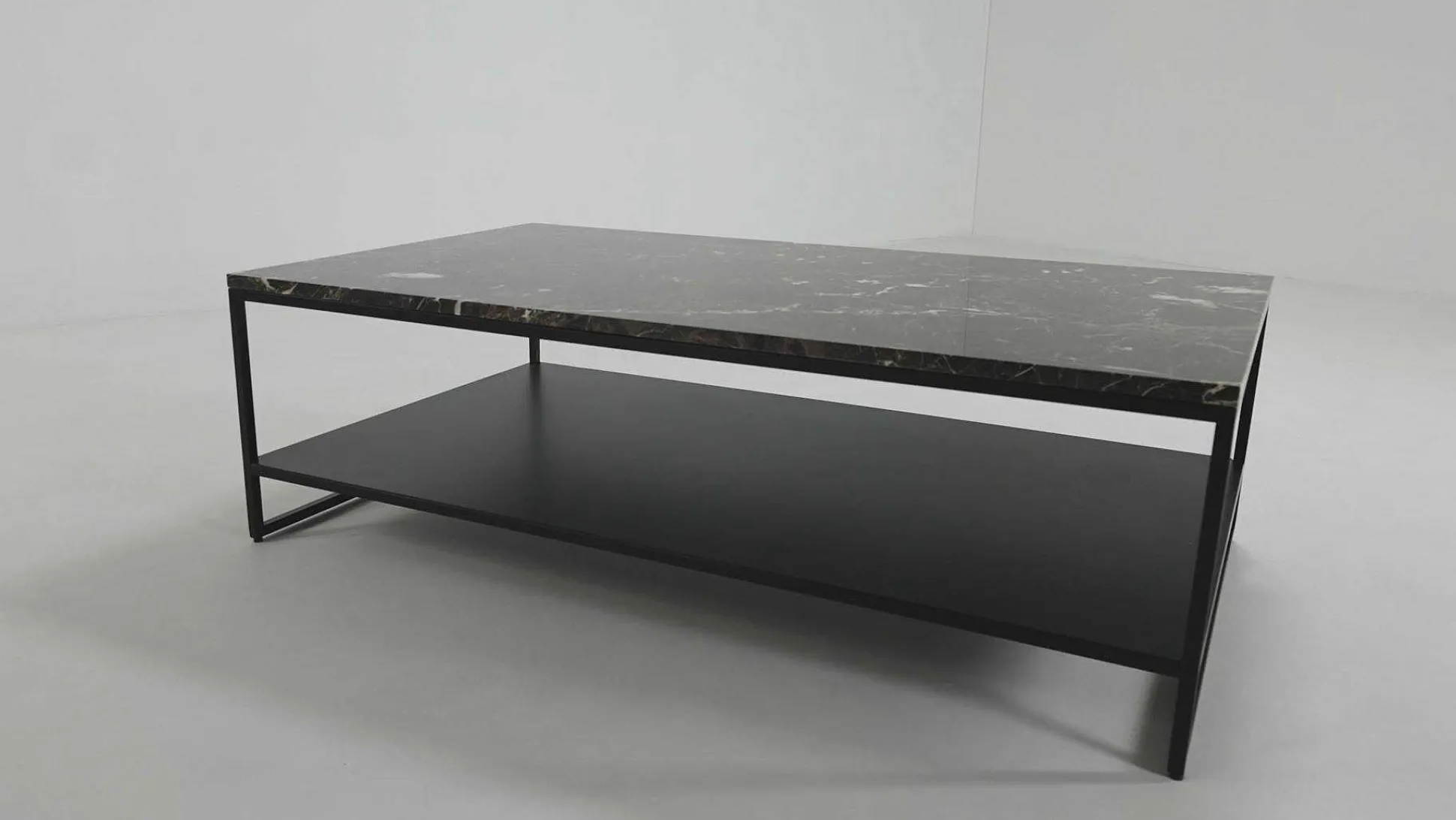 Stone Coffee Table, Dark Emperador Marble