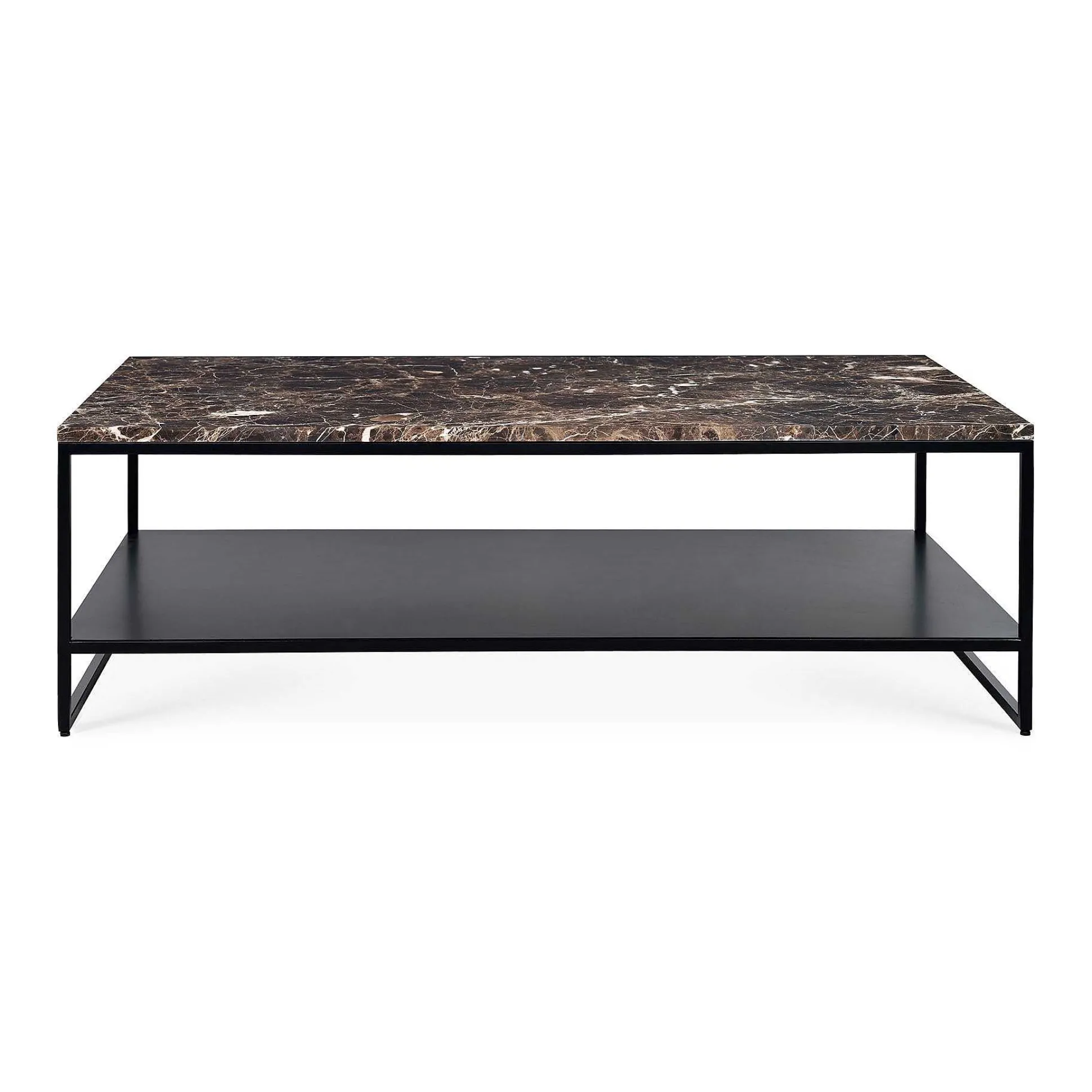 Stone Coffee Table, Dark Emperador Marble