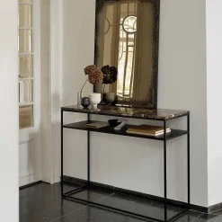 Stone Console, Dark Emperador Marble