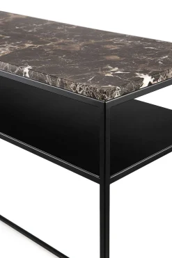 Stone Console, Dark Emperador Marble