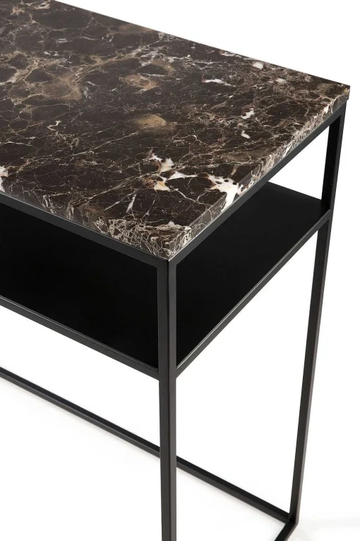 Stone Console, Dark Emperador Marble