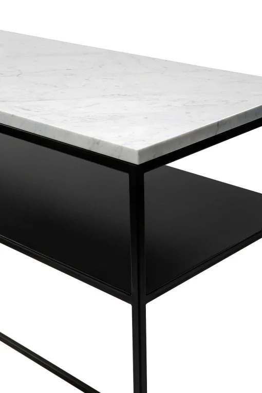 Stone Console, White Carrara Marble