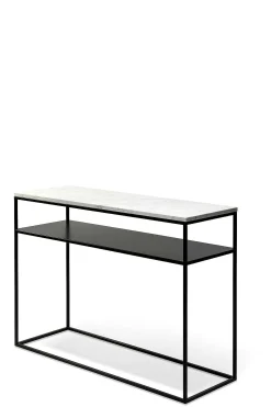 Stone Console, White Carrara Marble