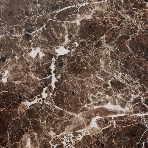 Stone Side Table, Dark Emperador Marble