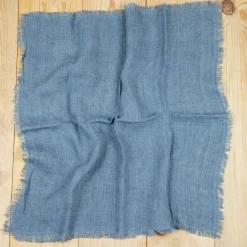 Stone Washed Linen Dinner Napkins, Indigo, Set of 4^Be Home Shop