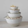 Stoneware Nested Mixing Bowls Set