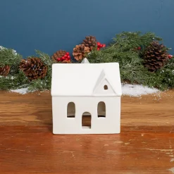 Stoneware Village House, Medium^Be Home Fashion