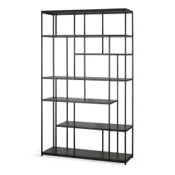 Studio Solid Black Teak Rack
