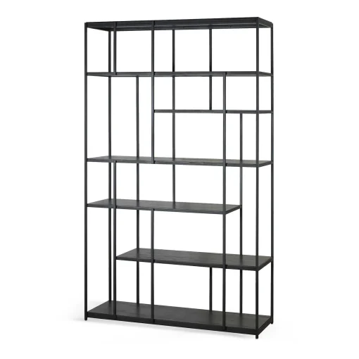 Studio Solid Black Teak Rack