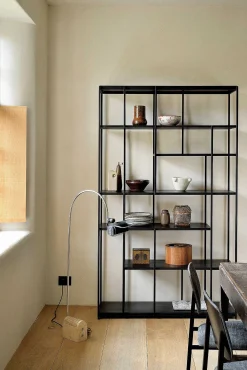Studio Solid Black Teak Rack
