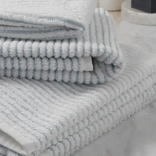 Sullivan Bath Towel, Sterling Blue
