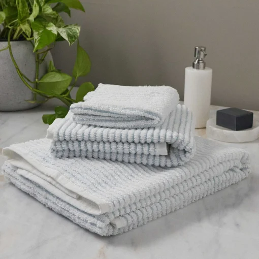 Sullivan Bath Towel, Sterling Blue