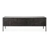Tabwa Black Teak Media Console, 63"