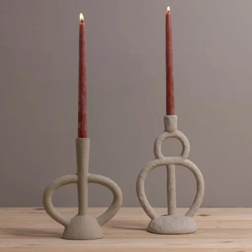 Tall Scuptural Taper Holder^Be Home Sale
