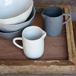 Tam Stoneware Creamer, Slate^Be Home Online
