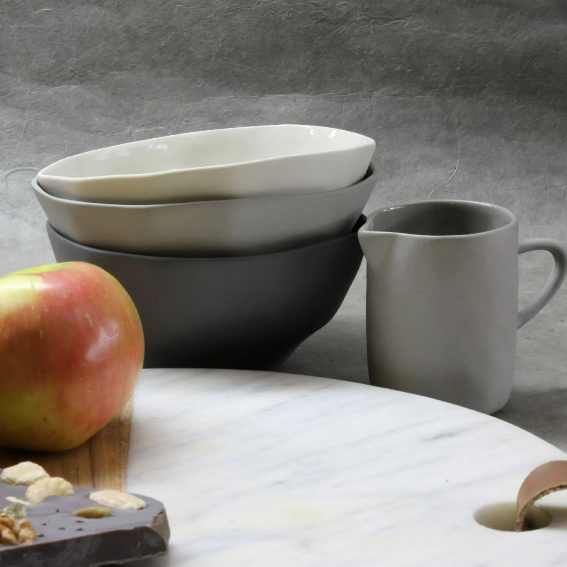 Tam Stoneware Creamer, Sterling^Be Home Flash Sale