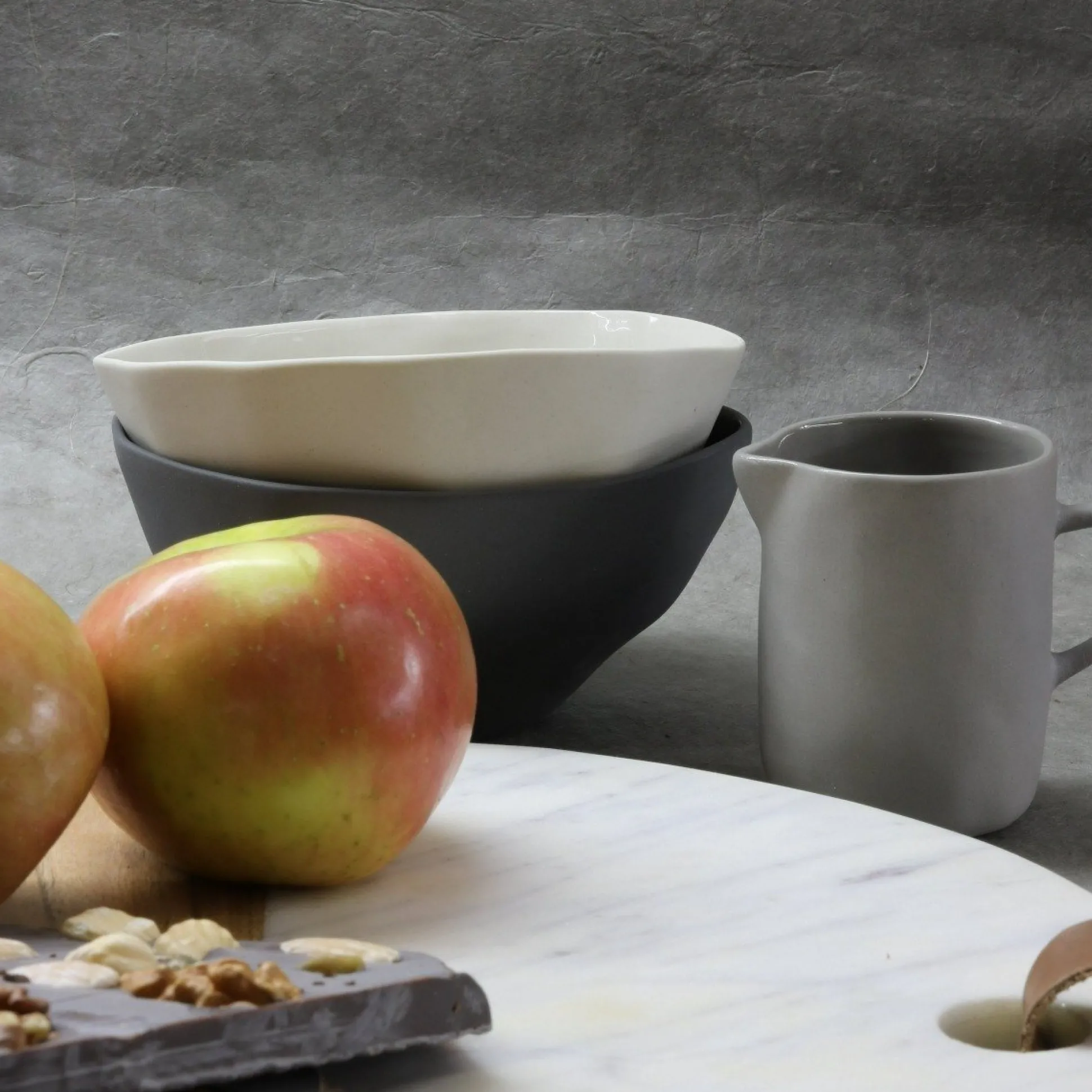 Tam Stoneware Dessert Bowl, Pearl, Set of 4^Be Home Flash Sale