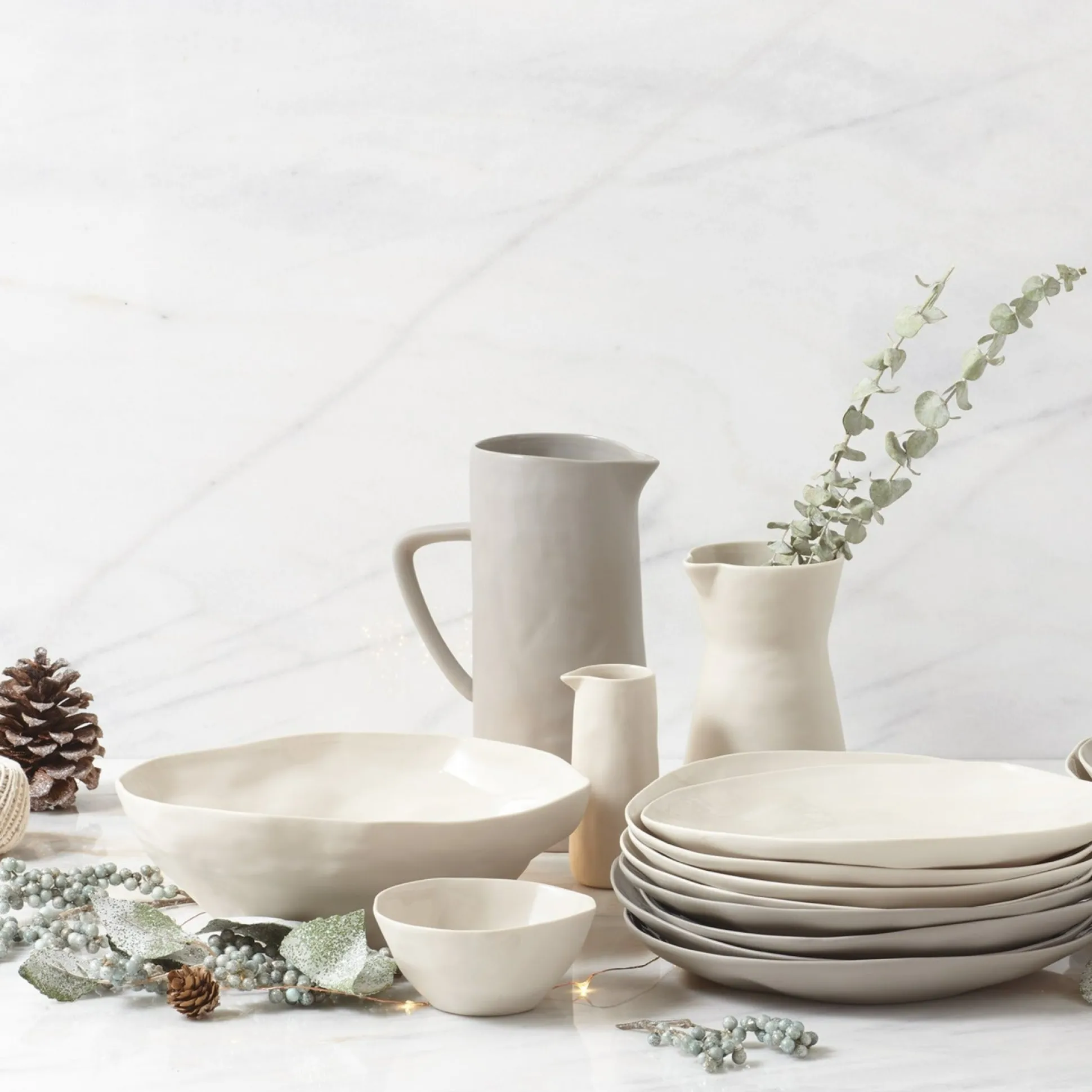 Tam Stoneware Dessert Bowl, Pearl, Set of 4^Be Home Flash Sale