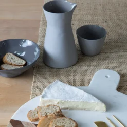 Tam Stoneware Dessert Bowl, Slate, Set of 4^Be Home Fashion