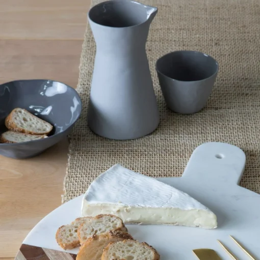 Tam Stoneware Dessert Bowl, Slate, Set of 4^Be Home Fashion