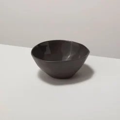 Tam Stoneware Dessert Bowl, Slate, Set of 4^Be Home Fashion