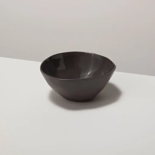 Tam Stoneware Dessert Bowl, Slate, Set of 4^Be Home Fashion